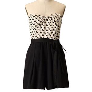 Anthropologie Scottie Dog Romper